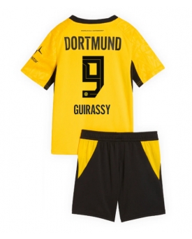 Borussia Dortmund Serhou Guirassy #9 Maglia Gara Casa Repliche 2026-27 Bambino Maniche Corte